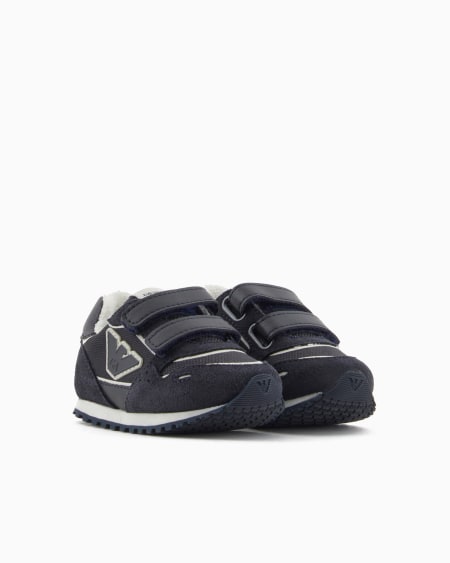 Armani Deportivas De Malla Con Detalles De Ante Y Parche De águila