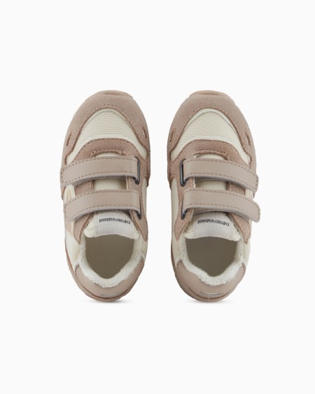 Armani Deportivas De Malla Con Detalles De Ante Y Parche De águila