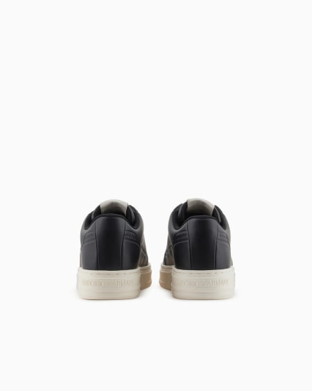 Armani Deportivas De Piel Con Detalles Termoformados