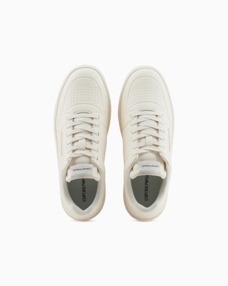 Armani Deportivas De Piel Con Detalles Termoformados