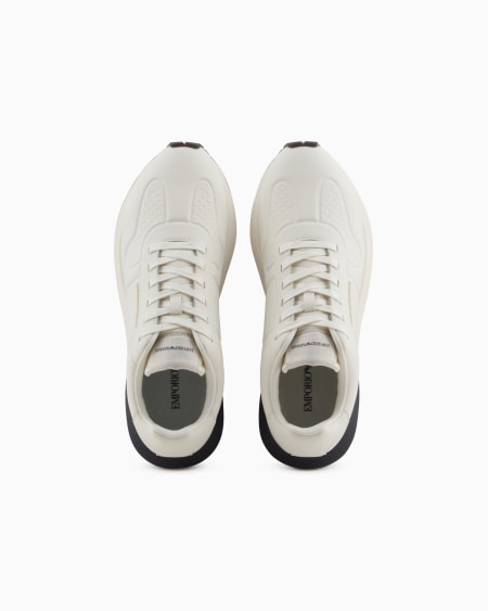 Armani Deportivas De Piel Con Detalles Termoformados