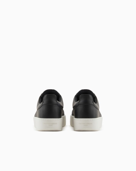 Armani Deportivas De Piel Con Estampado De Ciervo Y Detalle De Monograma