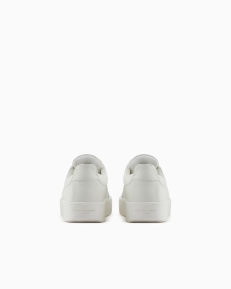 Armani Deportivas De Piel Con Estampado De Ciervo Y Detalle De Monograma