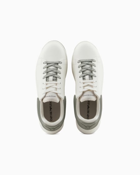 Armani Deportivas De Piel Con Parte Posterior De Goma Y Suela Estriada