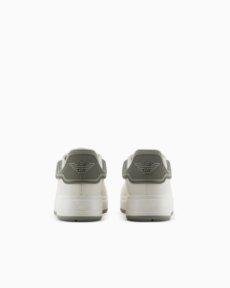 Armani Deportivas De Piel Con Parte Posterior De Goma Y Suela Estriada