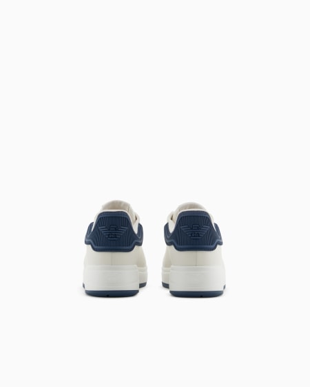 Armani Deportivas De Piel Con Parte Posterior De Goma Y Suela Estriada