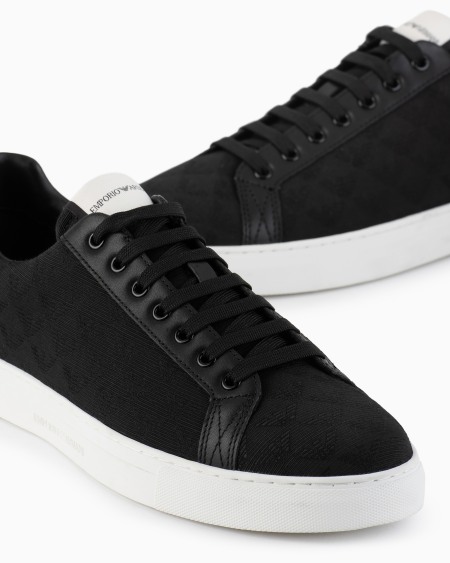 Armani Deportivas De Tejido Jacquard De Nailon Con Motivo Integral De águila