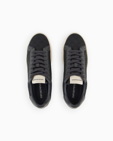 Armani Deportivas De Tejido Jacquard De Nailon Con Motivo Integral De águila