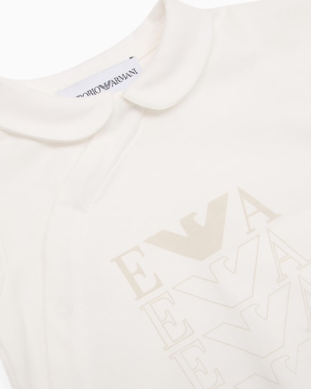 Armani Dors-bien En Jersey à Col Claudine Avec Logo