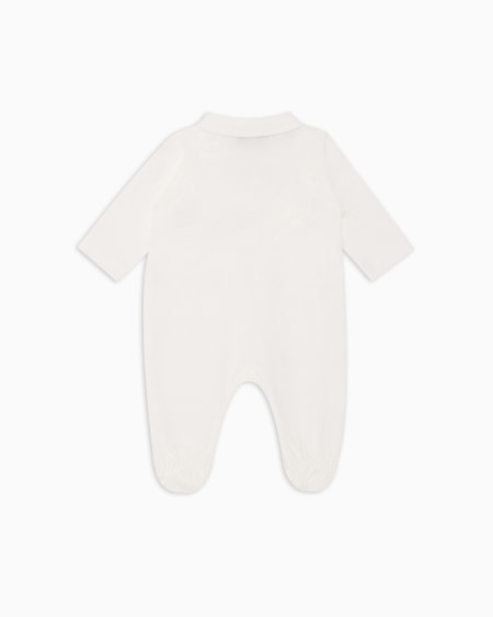 Armani Dors-bien En Jersey à Col Claudine Avec Logo