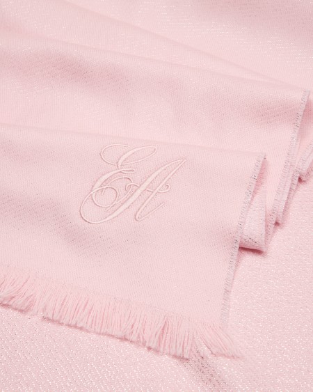 Armani Estola Con Lúrex Y Logotipo La Firma Bordado