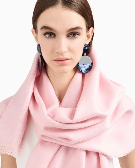 Armani Estola Con Lúrex Y Logotipo La Firma Bordado