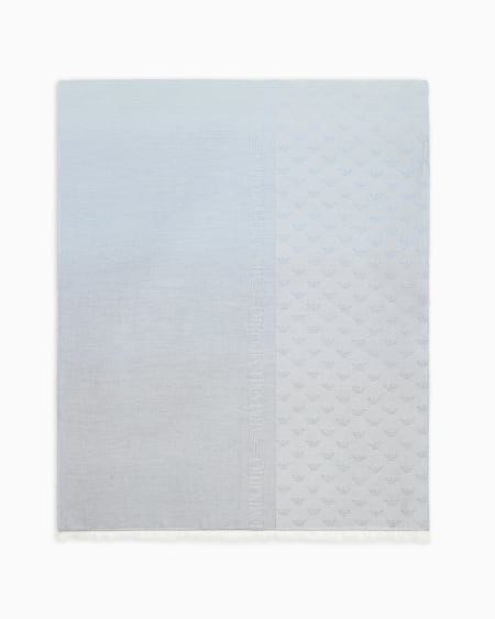 Armani Estola con mezcla de tejido jacquard efecto degradado