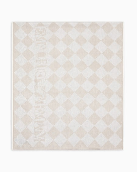 Armani Estola de lúrex con motivo de cuadros en tejido jacquard