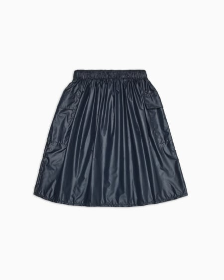 Armani Falda De Nailon Con Cintura Elástica Y Cordón