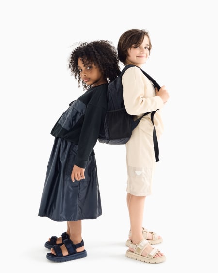 Armani Falda De Nailon Con Cintura Elástica Y Cordón