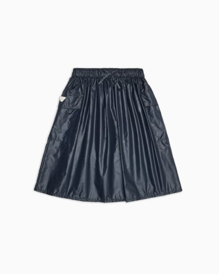 Armani Falda de nailon con cintura elástica y cordón