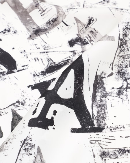 Armani Fular De Seda Pura Con Estampado De Logotipo