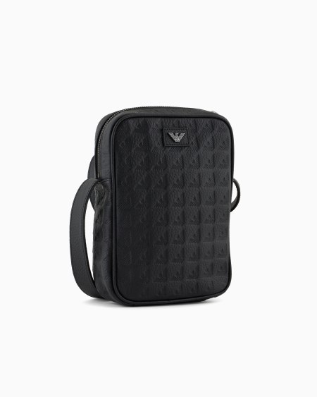 Armani Funda Para Dispositivos Electrónicos De Piel Con Motivo Integral De águila En Relieve