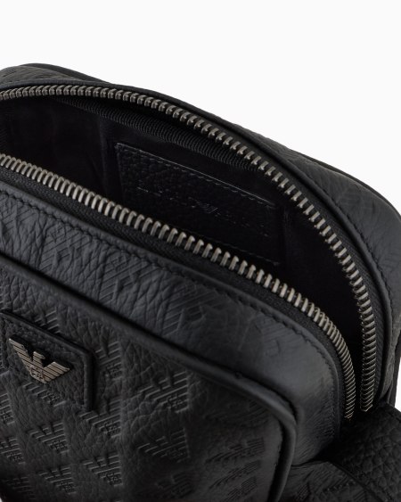 Armani Funda Para Dispositivos Electrónicos De Piel Con Motivo Integral De águila En Relieve