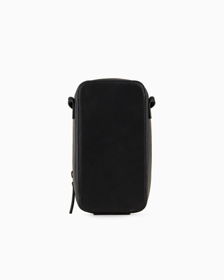 Armani Funda Para IPhone De Piel Con Logotipo Y Bandolera