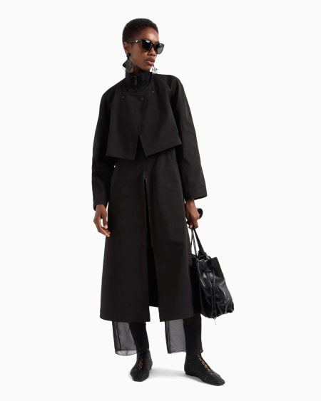 Armani Gabardina 2 En 1 De Algodón Técnico Resistente Al Agua