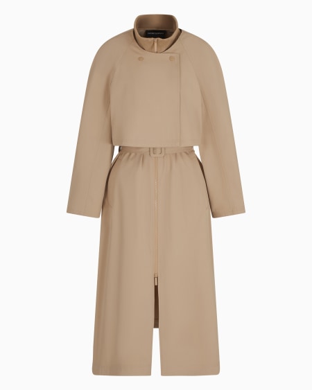 Armani Gabardina 2 en 1 de algodón técnico resistente al agua