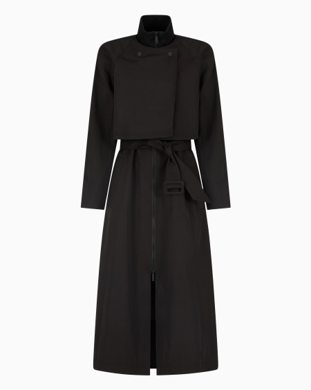 Armani Gabardina 2 en 1 de algodón técnico resistente al agua