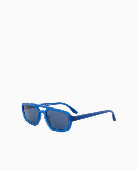 Armani Gafas De Sol De Forma Irregular Para Hombre Black Blue ASV