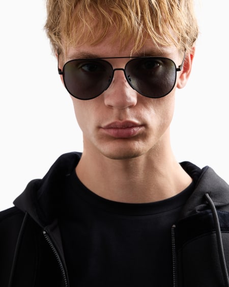 Armani Gafas De Sol Estilo Piloto Para Hombre Ajuste Asiático