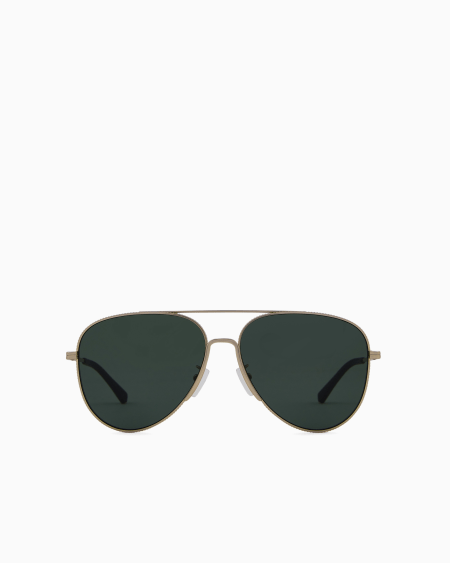 Armani Gafas de sol estilo piloto para hombre Ajuste asiático