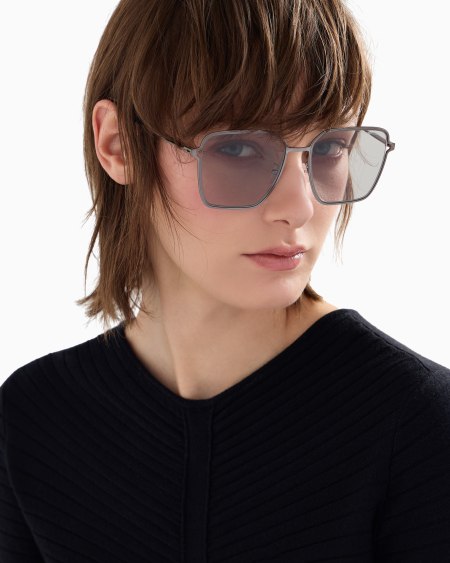 Armani Gafas De Sol Para Mujer De Forma Cuadrada Asian Fit