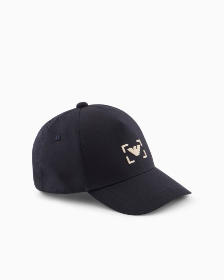 Armani Gorra de béisbol con bordado de águila de algodón orgánico ASV