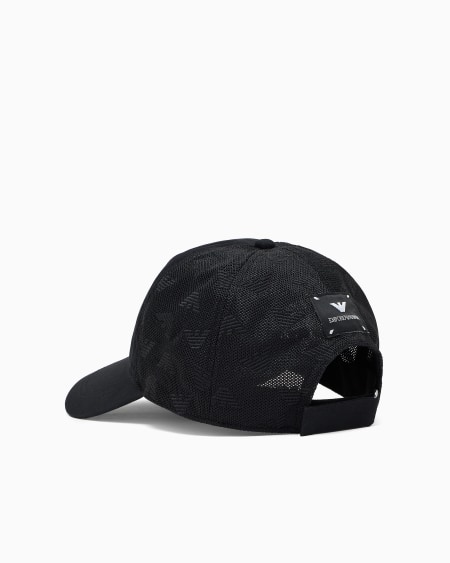 Armani Gorra De Béisbol Con Parte Posterior En Malla Y Bordado Integral De águila