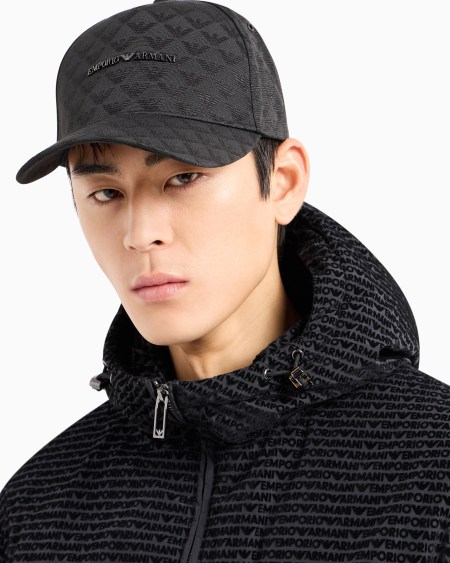 Armani Gorra De Béisbol En Tejido Jacquard Con Motivo Integral De águila