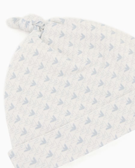 Armani Gorro De Punto Con Motivo De águilas Con Efecto óptico