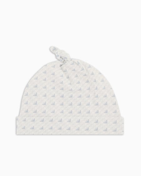 Armani Gorro De Punto Con Motivo De águilas Con Efecto óptico