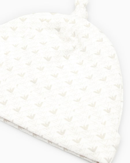 Armani Gorro De Punto Con Motivo De águilas Con Efecto óptico