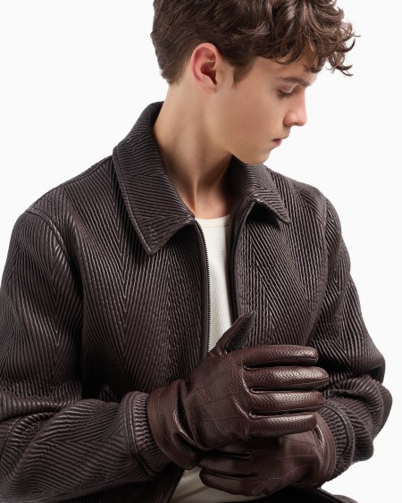 Armani Guantes De Napa De Cordero Para Pantalla Táctil