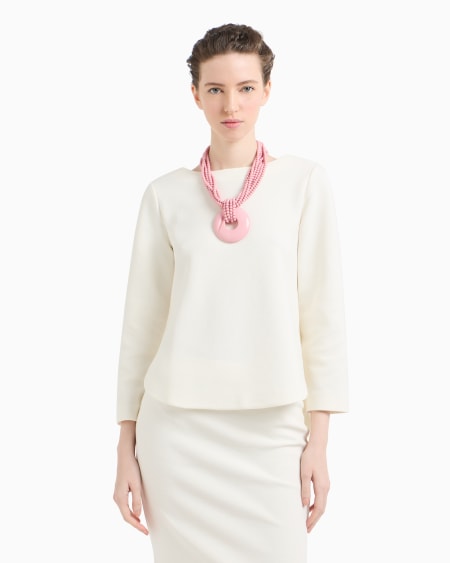 Armani Jersey Con Cortes Laterales De Punto Ottoman