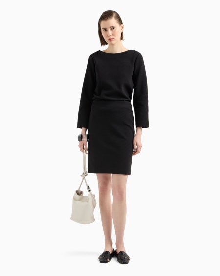 Armani Jersey Con Cortes Laterales De Punto Ottoman