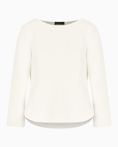 Armani Jersey con cortes laterales de punto ottoman