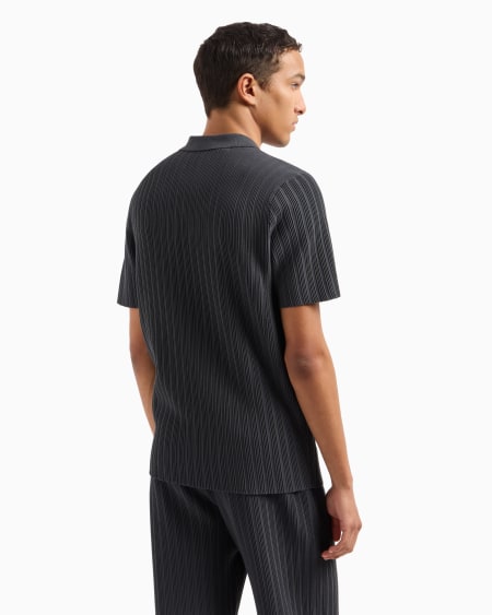 Armani Jersey Con Cuello Polo De Punto Ottoman Vertical De Viscosa Icon