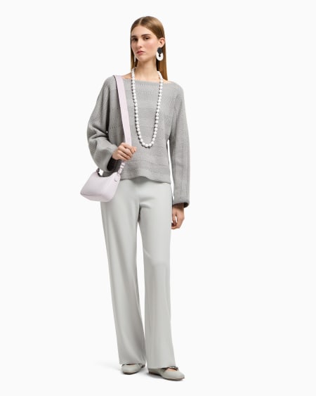 Armani Jersey Con Escore Barco Y Motivo Chevrón Ondulado