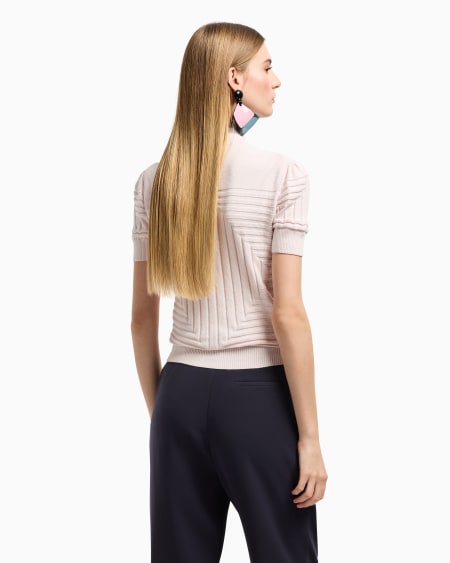 Armani Jersey Con Textura De Canalé Y Punto Jersey Derecho Y Revés