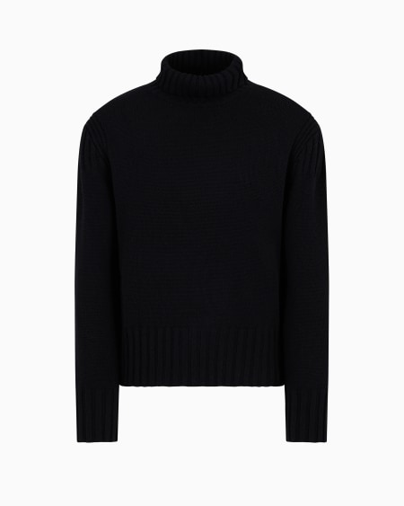 Armani Jersey de cuello alto de mezcla de lana y cachemira