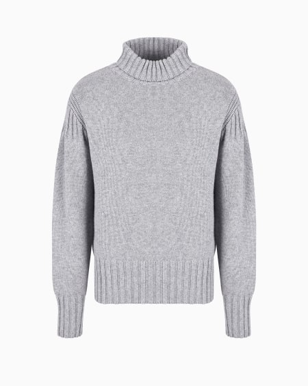 Armani Jersey de cuello alto de mezcla de lana y cachemira