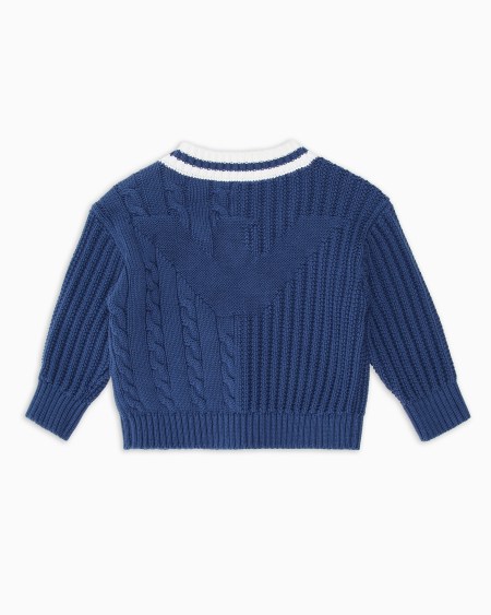 Armani Jersey De Cuello De Pico Con Elaboración Doble