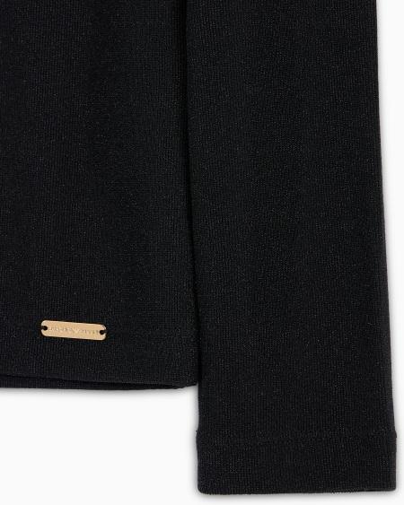 Armani Jersey De Estar Por Casa Con Cuello Chimenea De Punto De Lúrex