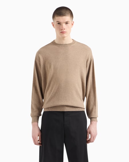 Armani Jersey De Mezcla De Lana En Punto Jersey De La ASV Capsule